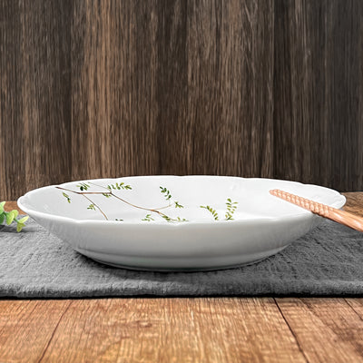 Japanese Large Plate Series 22cm Carved Branches