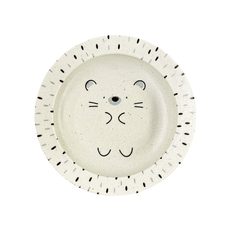 Japanese Serving Bowl 22.5cm MOGUMOGU Cute Hedgehog