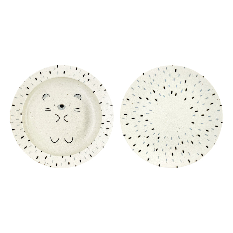 Japanese Serving Bowl 22.5cm MOGUMOGU Cute Hedgehog