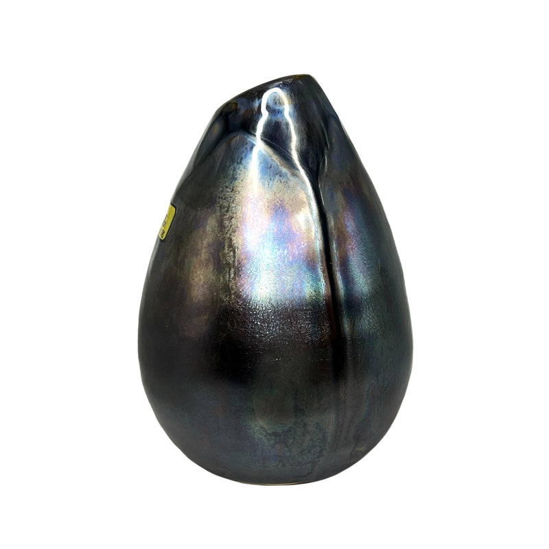Japanese Mini Tear Drop Vase Black Glaze