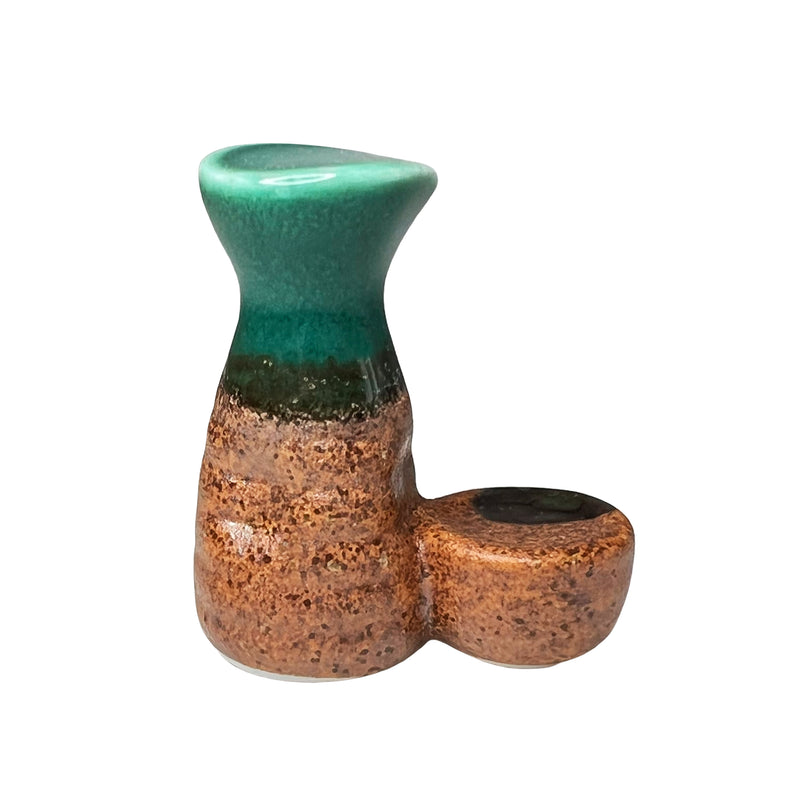 Japanese Chopstick Rest / Holder Sake Set Iga Oribe