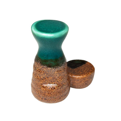 Japanese Chopstick Rest / Holder Sake Set Iga Oribe