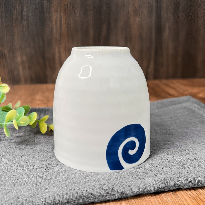 Japanese Arita Ware Tea Cup Blue Vine 300ml