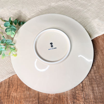 Ceramic Serving Plate 22cm Sendan Tokusa Beige Handmade In Japan