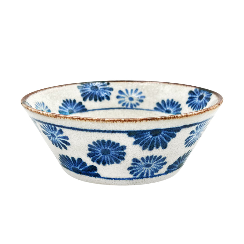 Japanese Ceramic Noodle Bowl PAIKAJI 16.5cm Hana