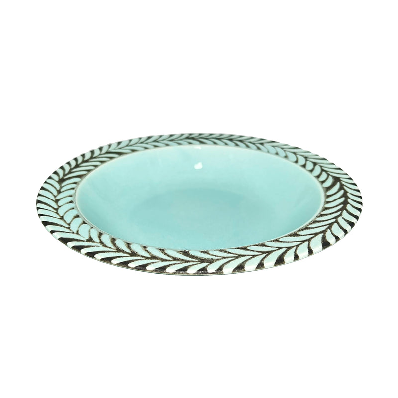 Japanese Large Ceramic Serving Bowl 21.5cm Emerald