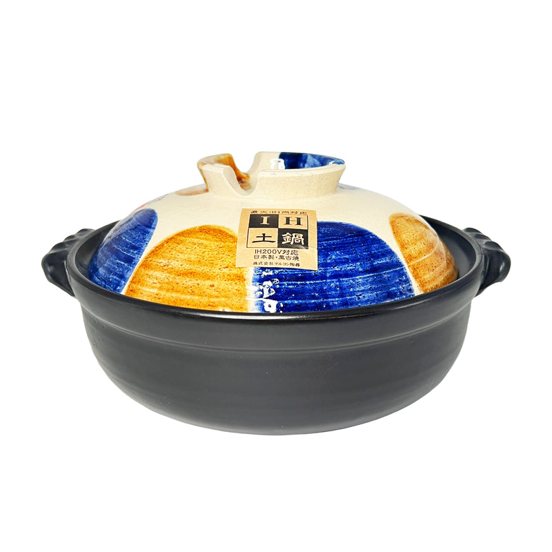 Kotobuki Clay Pot Brush Blue Japanese Pottery