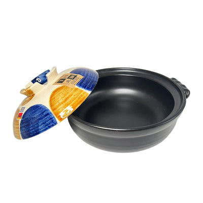 Kotobuki Clay Pot Brush Blue Japanese Pottery