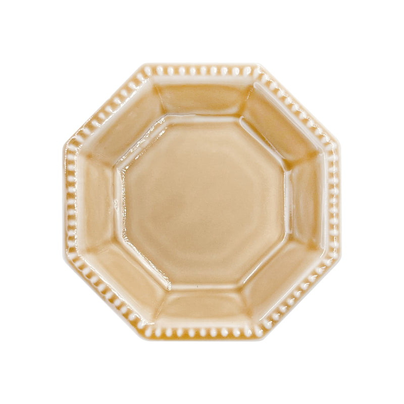 Minorutouki Mino Ware "Amy" Sauce Dish 9cm Light Caramel