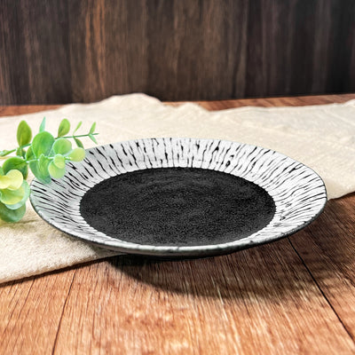 Japanese Mino Ware Side Plate 16cm Black Tide