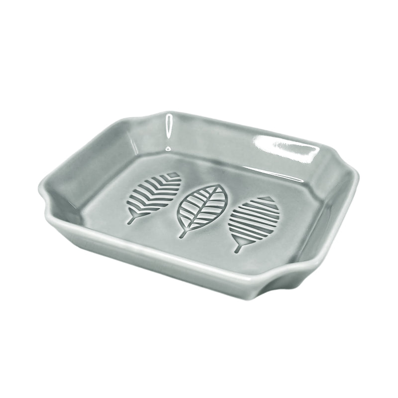 Minoru Pottery Mino Ware PIENI-Lintu 105mm Mini Plate Ash Grey