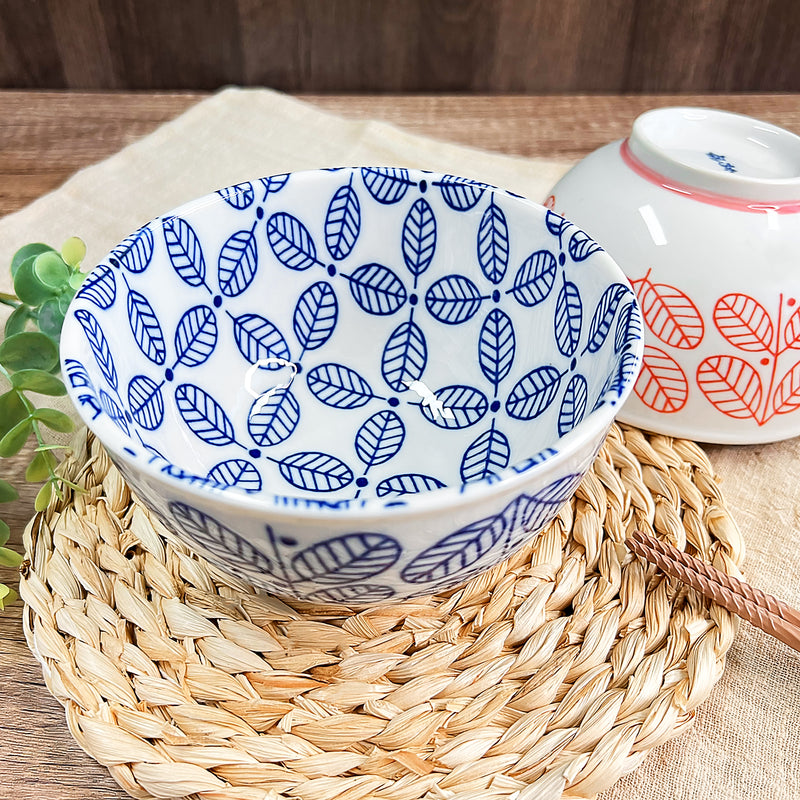 Japanese Ceramic Rice Bowl 13cm Haruya Blue