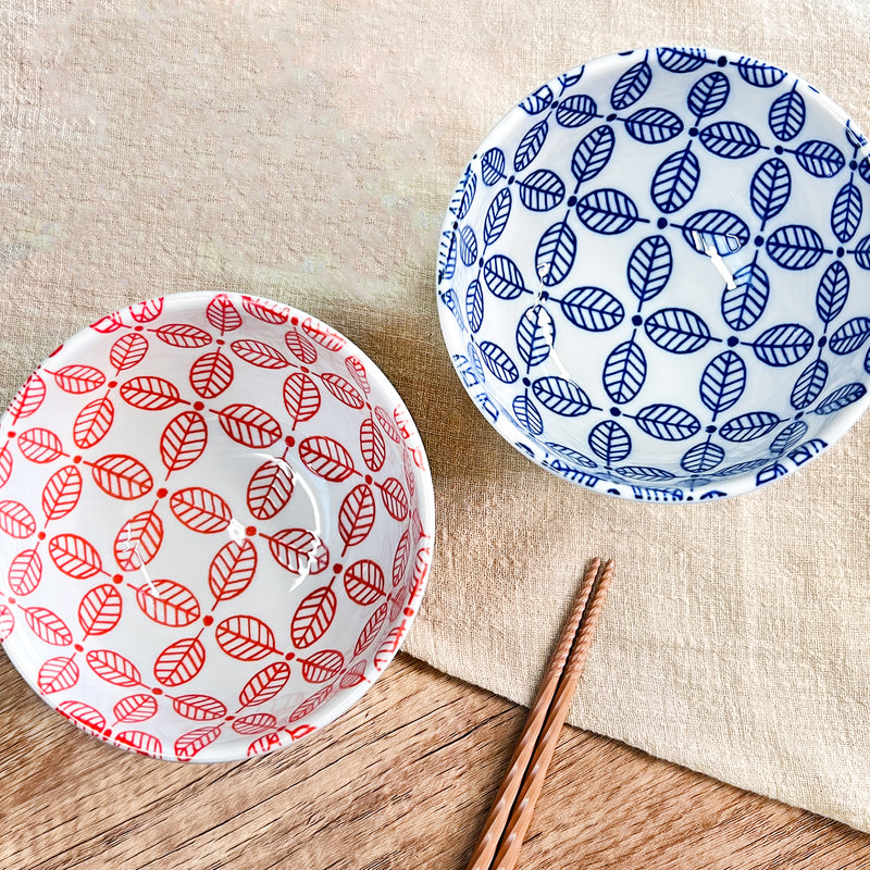 Japanese Ceramic Rice Bowl 13cm Haruya Blue