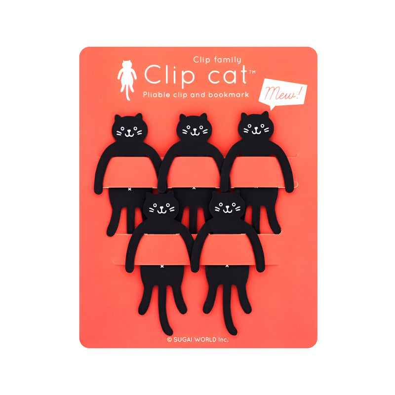 Clip Family Series Bookmark Black Cat