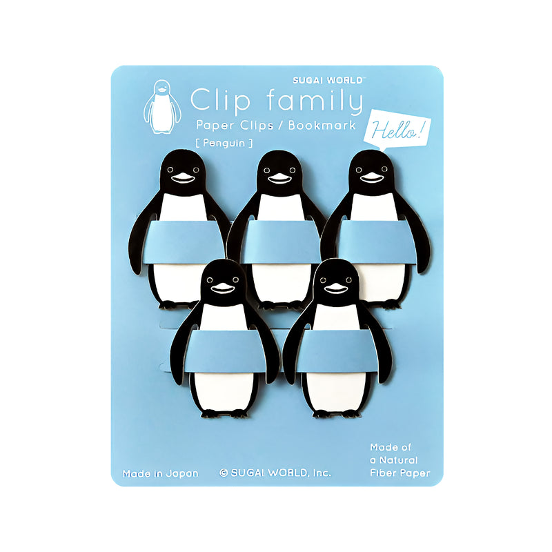Clip Family Series Bookmark Penguin