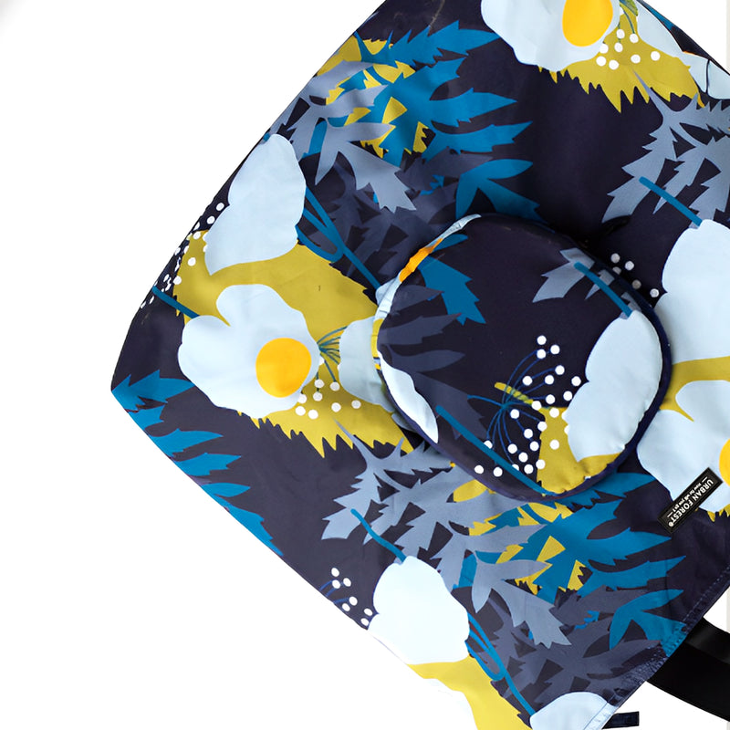 Urban Forest Foldable Tote Bag Meconopsis Blue