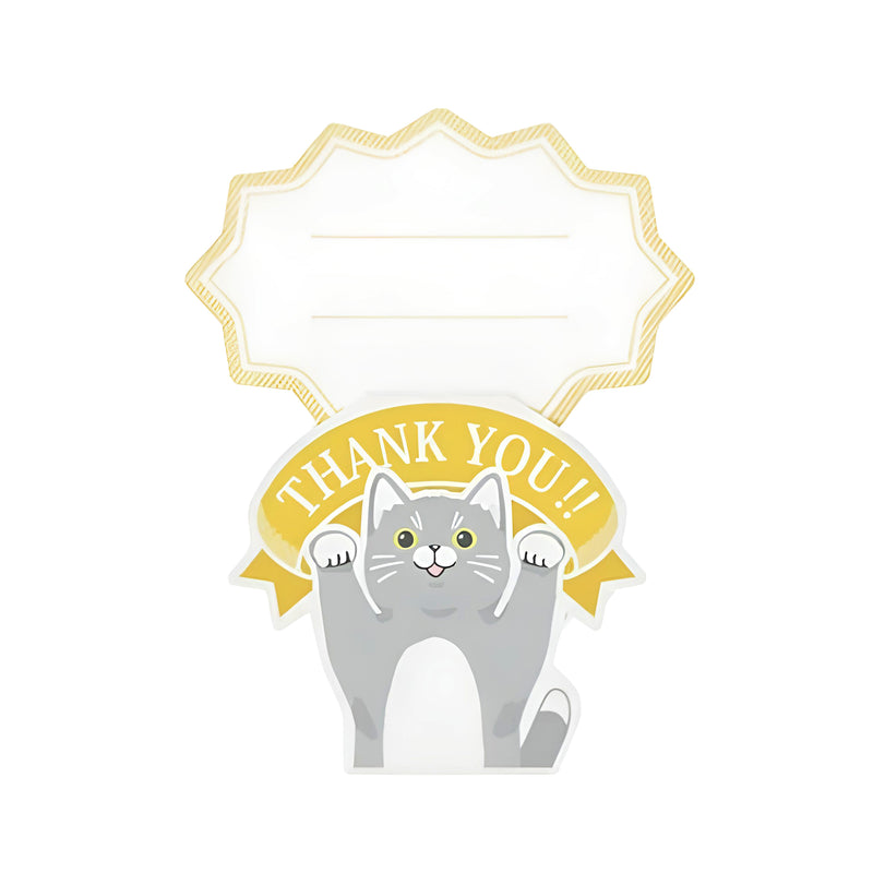 Pop-up Mini Greeting Card THANK YOU Series Kitty Cat