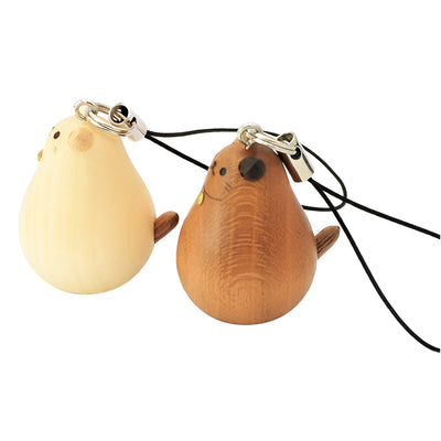 Handmade Natural Wood Keychain Pendant Series Kitty Cat