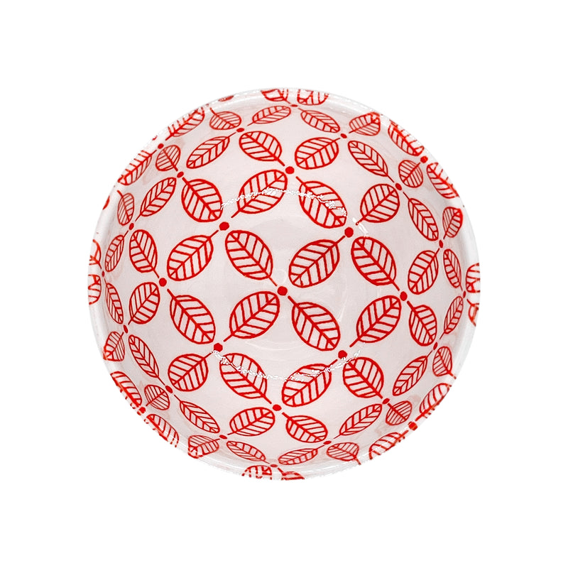 Japanese Ceramic Rice Bowl 13cm Haruya Red