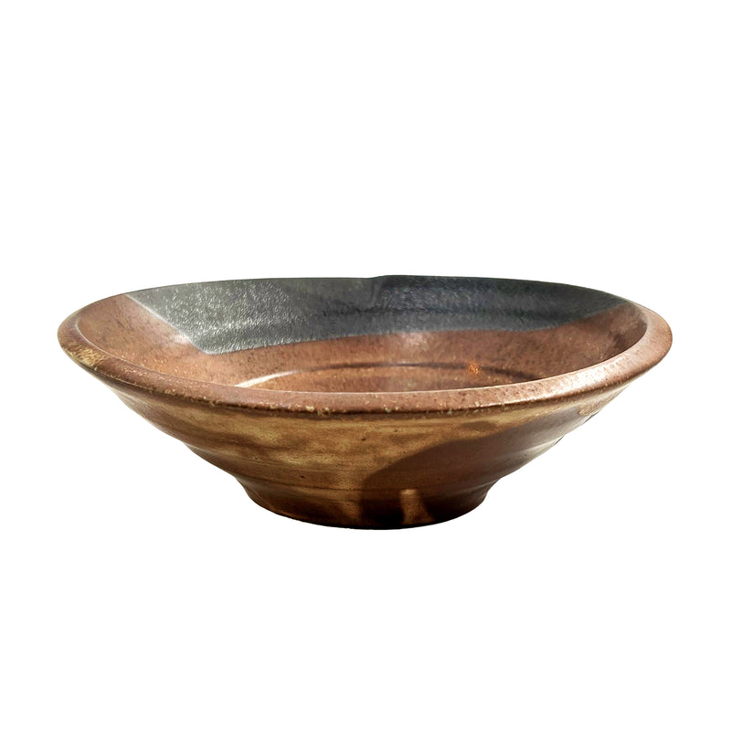 Japanese Vintage Serving Bowl Ceramic 23cm Handmade