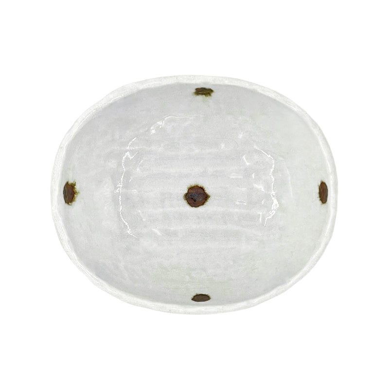 Japanese Ceramic Serving Bowl 15cm Flame