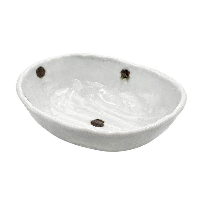 Japanese Ceramic Serving Bowl 15cm Flame