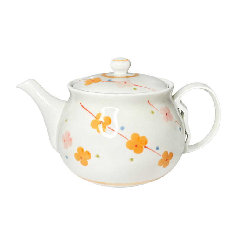 Japanese Ceramic Tea Pot With Handle Rapeseed