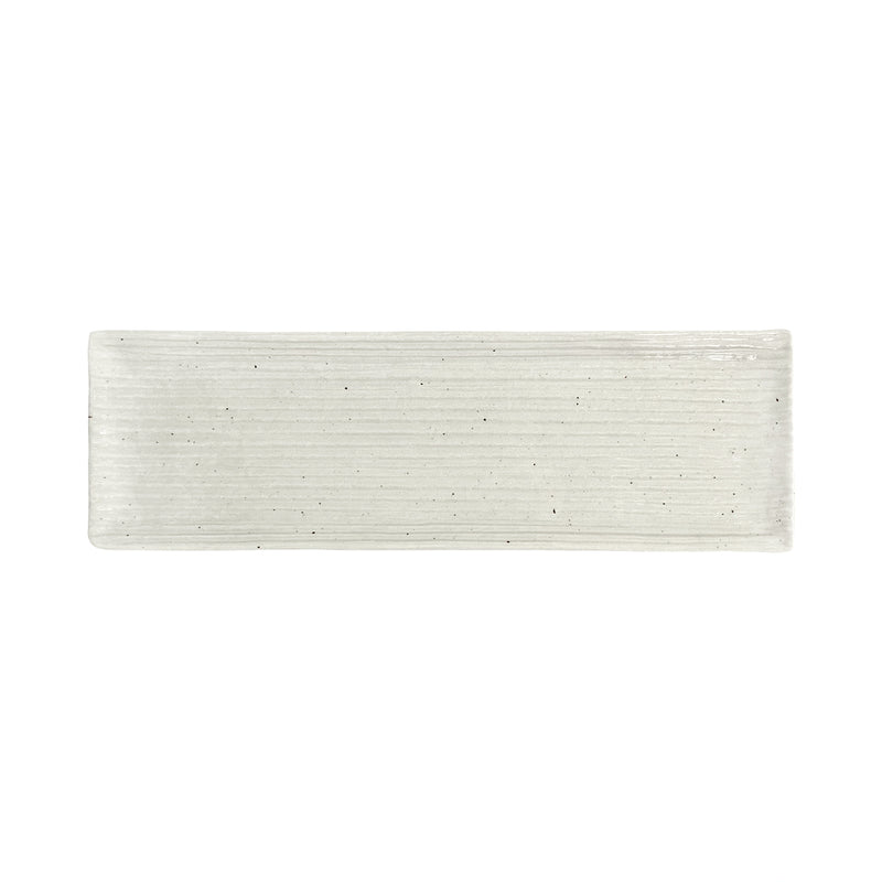 Japanese Fusion Rectangular Display Plate 335mm Ivory