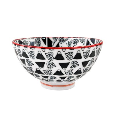 Japanese Ceramic Rice Bowl 12cm Fuji Mountain