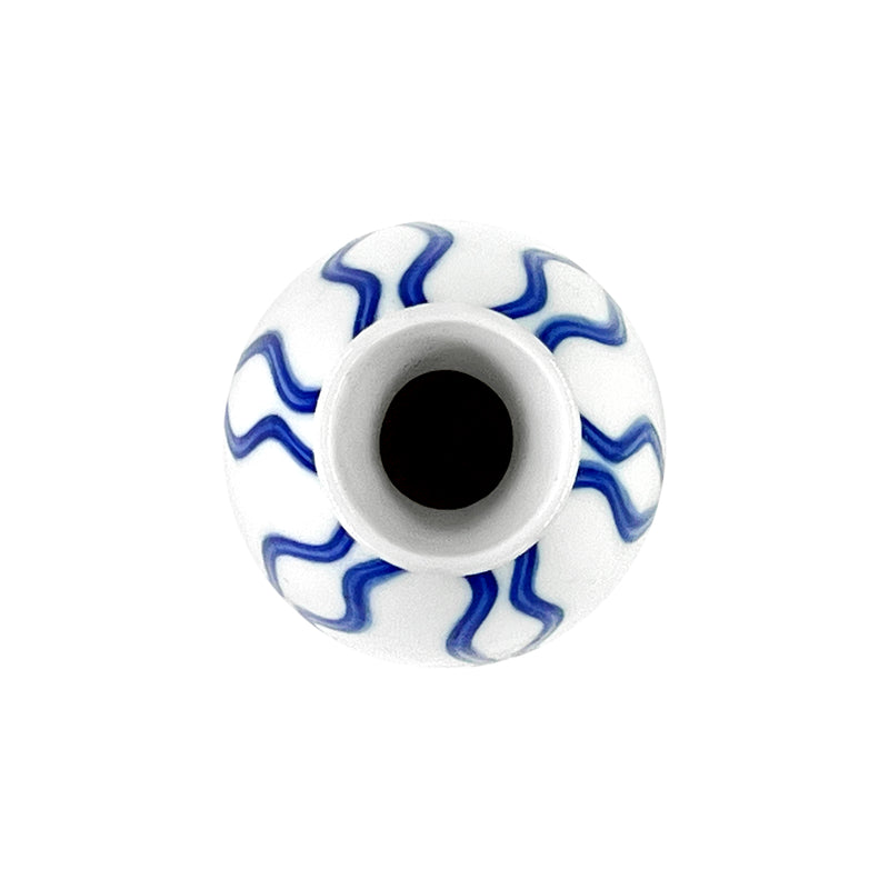 Japanese Handmade Sake Bottle Waves