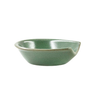 Japanese Spoon & Holder Set Green Grey