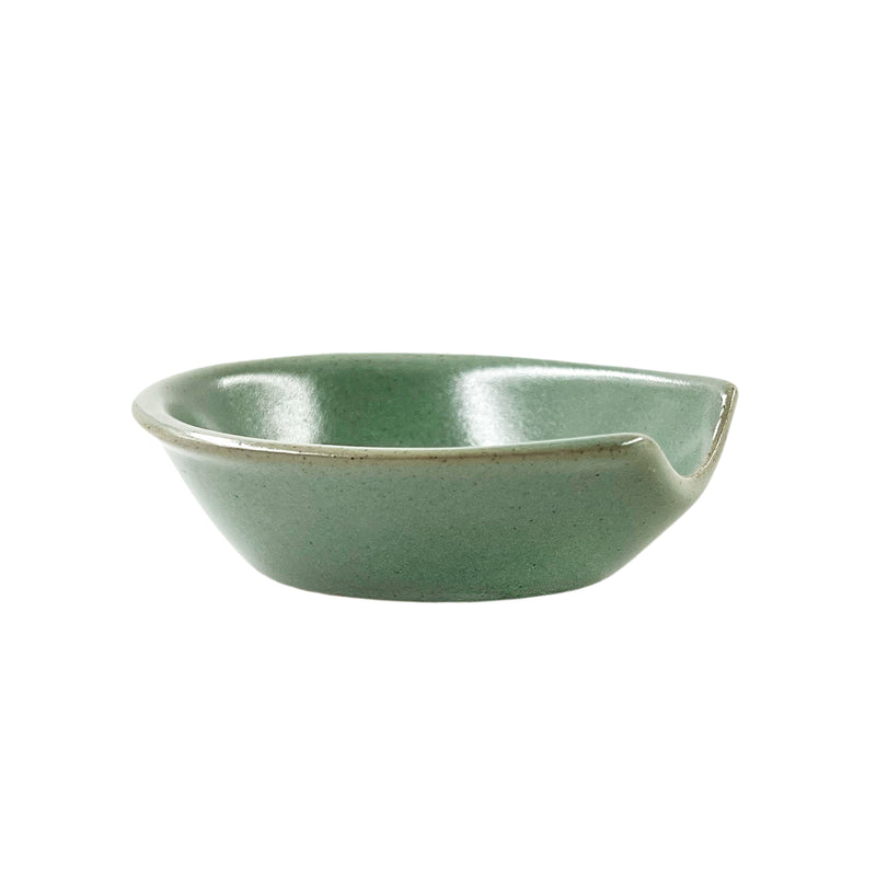 Japanese Spoon & Holder Set Green Grey