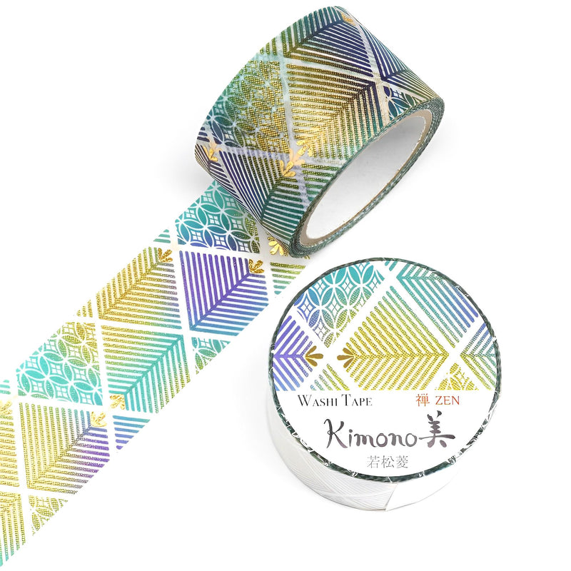 Kimono美 Masking Tape Series Wakamatsubishi ( Gold Leaf Gradation )