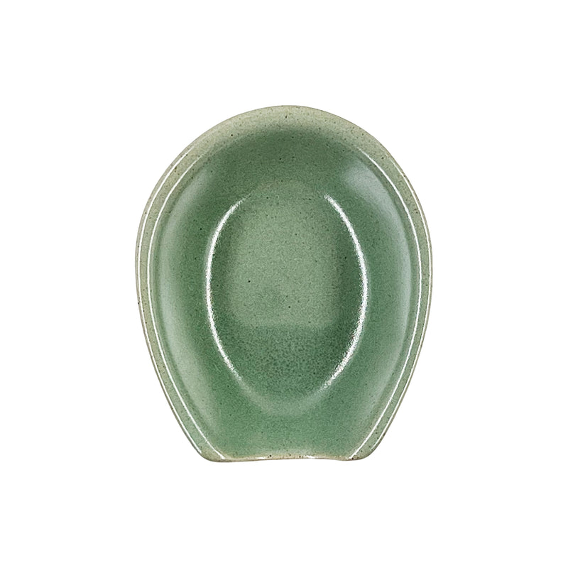 Japanese Spoon & Holder Set Green Grey