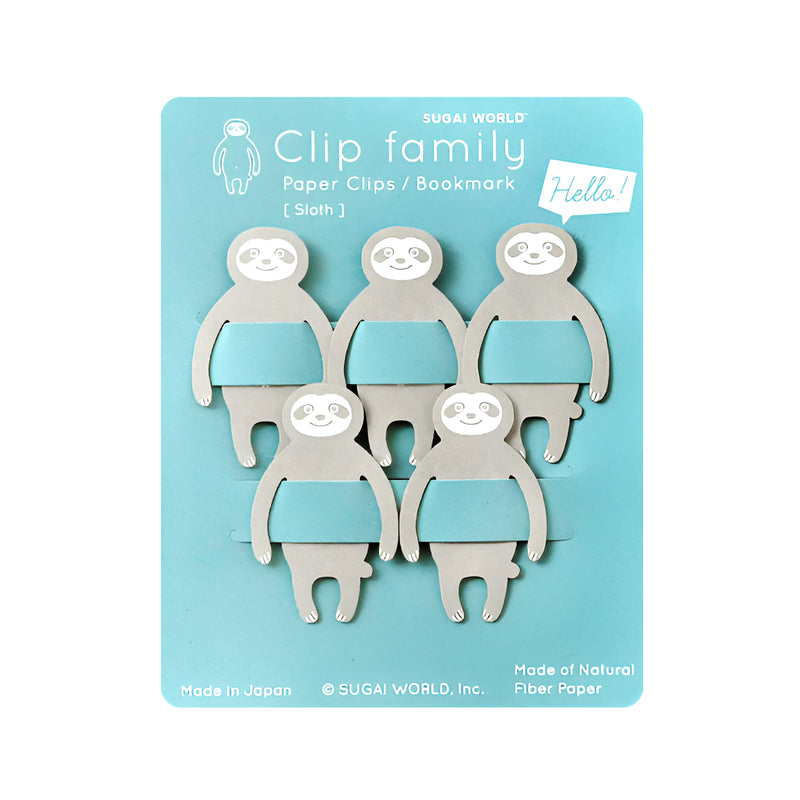 Clip Family Series Bookmark Sloth
