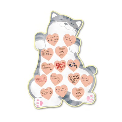 Cute Pet Greeting Cards Series Grey Tiger Cat