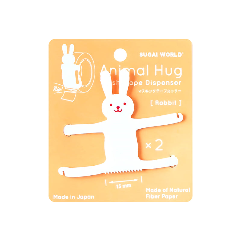 Animal Hug Tape Cutter Series White Rabbit