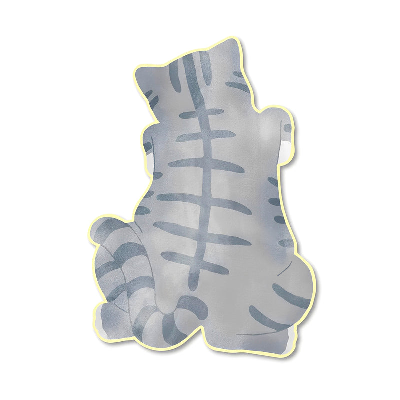 Cute Pet Greeting Cards Series Grey Tiger Cat