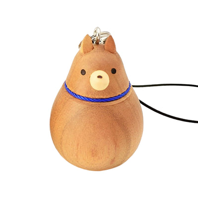 Handmade Natural Wood Keychain Pendant Series Puppy