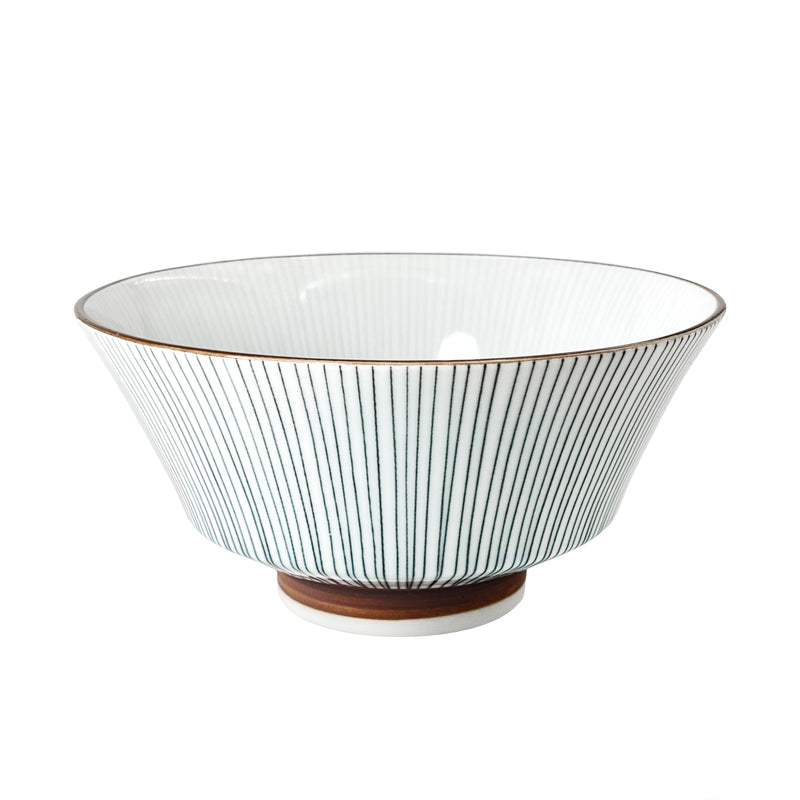 Japanese Ramen Noodle Bowl 18cm Stripes
