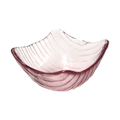 Japanese Glass Sauce Dish Dip Bowl Pink Elegance 7.5cm