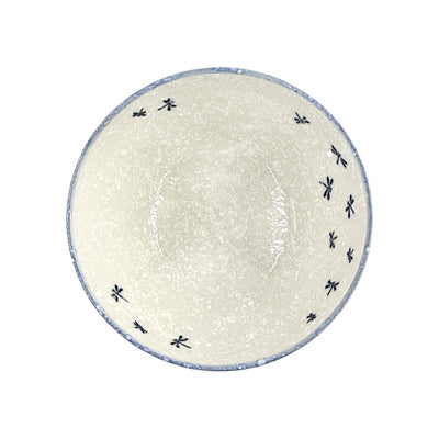 Japanese Ceramic Rice Bowl 12cm Dragonfly
