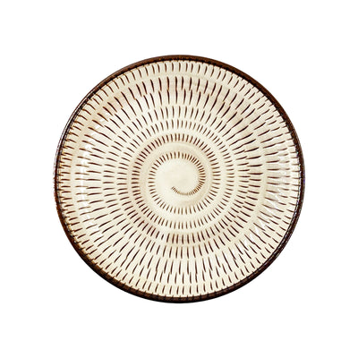 Japanese Pottery Side Plate 13.5cm Snail