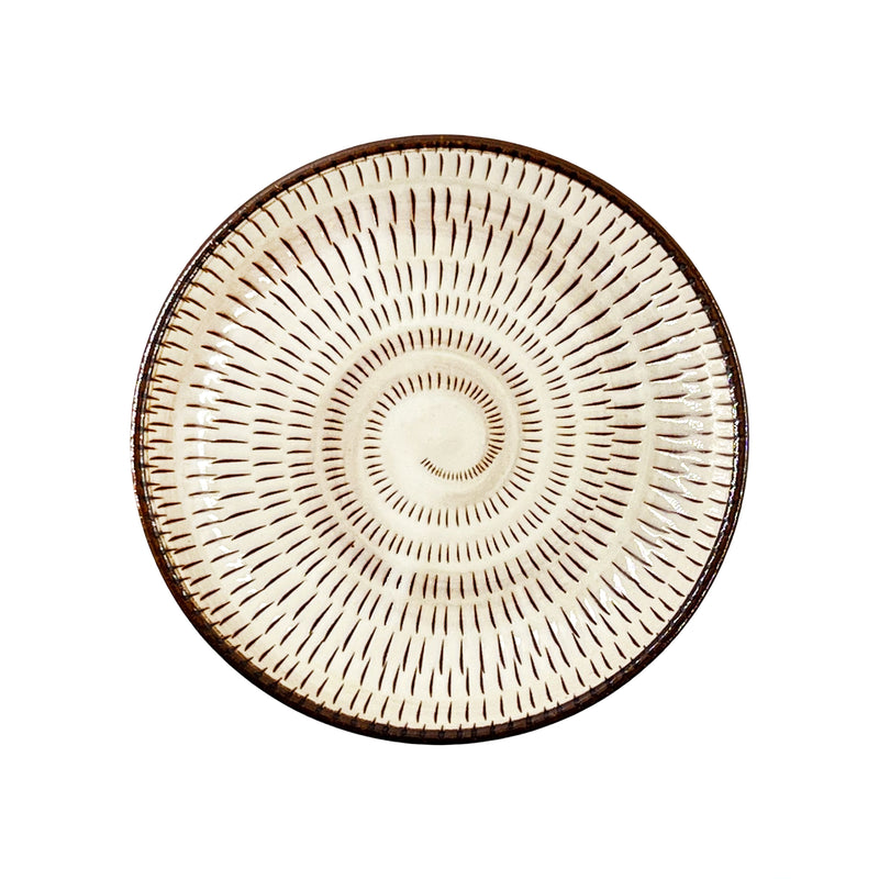 Japanese Pottery Side Plate 13.5cm Snail