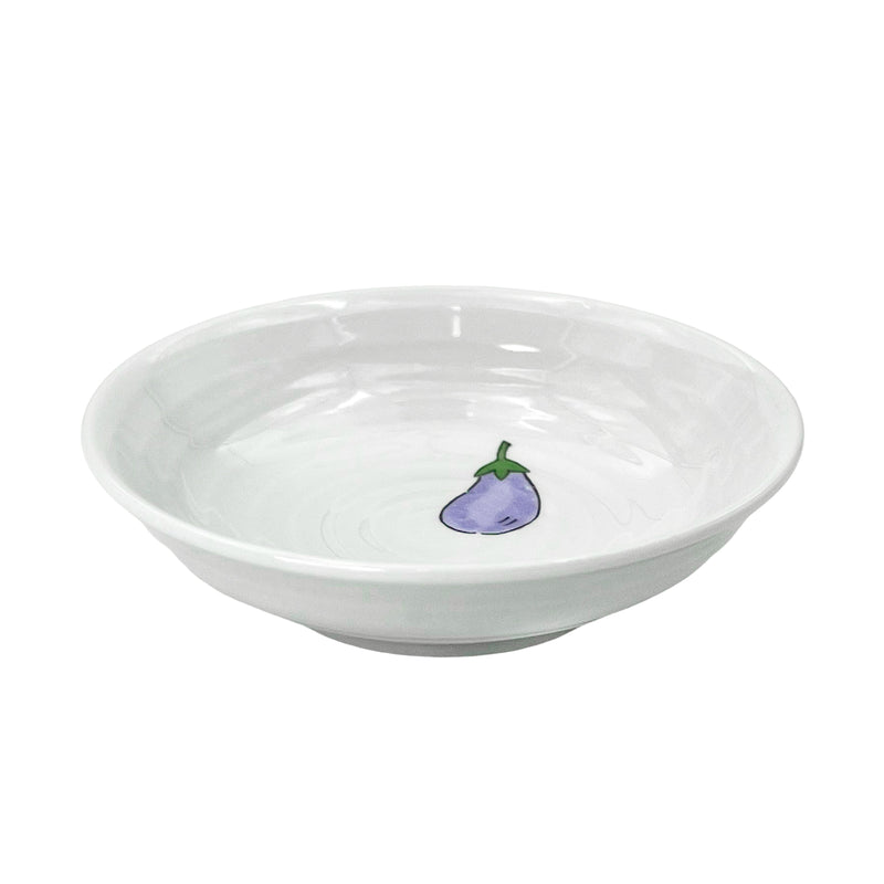 Japanese Ceramic Sauce Dish 9cm Light Purple Eggplant
