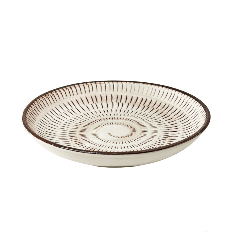 Japanese Pottery Side Plate 13.5cm Snail
