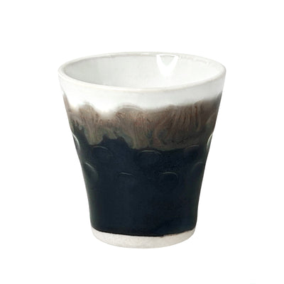 Japanese Tea Sake Cup Soba Choko 4.5cm Smudged Ink