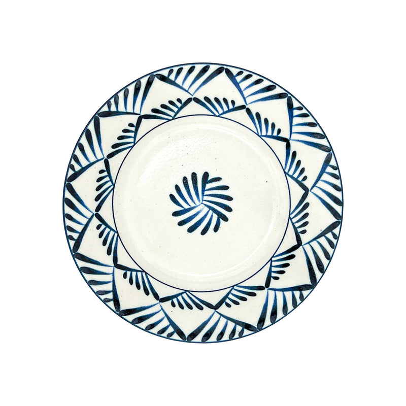 Japanese Ceramic Serving Bowl 21cm Starburst