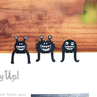 Monster Paper Clip Bookmark Series Black