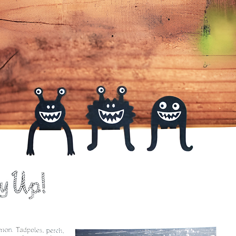 Monster Paper Clip Bookmark Series Black